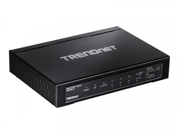 TRENDnet Switch 6 Port Gbit PoE+ 65W Metall