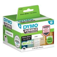 DYMO LW-Kunststoff-Etiketten 25x89mm 2x 350St weiß permanent
