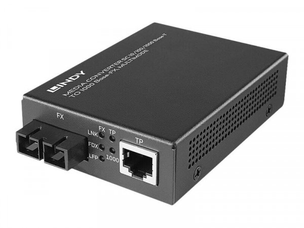 LINDY MediaConverter SC 1000 Base-FX, Multimode