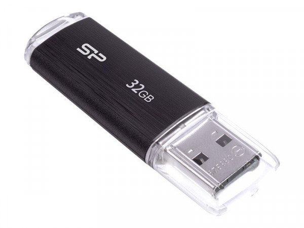 USB-Stick 32GB Silicon Power USB2.0 U02 Plastic Black