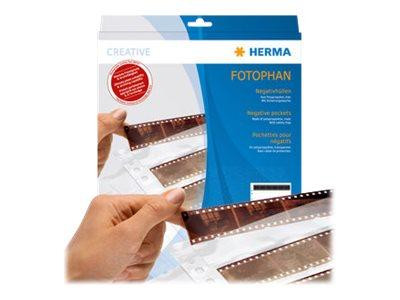 HERMA Negativhüllen transparent für 10 x 4 Streifen 100 St.