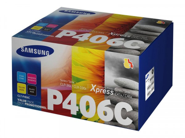 Toner HP ersetzt Samsung CLT-P406C 4Pack CYMK