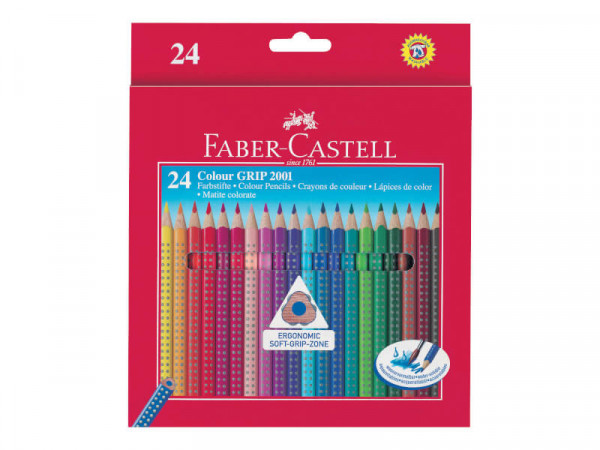 FABER-CASTELL Buntstift Colour Grip 24er Etui