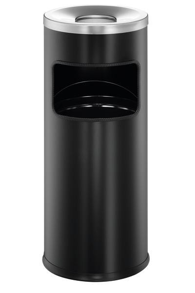 DURABLE Papierkorb Safe mit Ascher rund schwarz