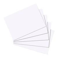 Herlitz Karteikarte A6 blanko weiß 100er Packu