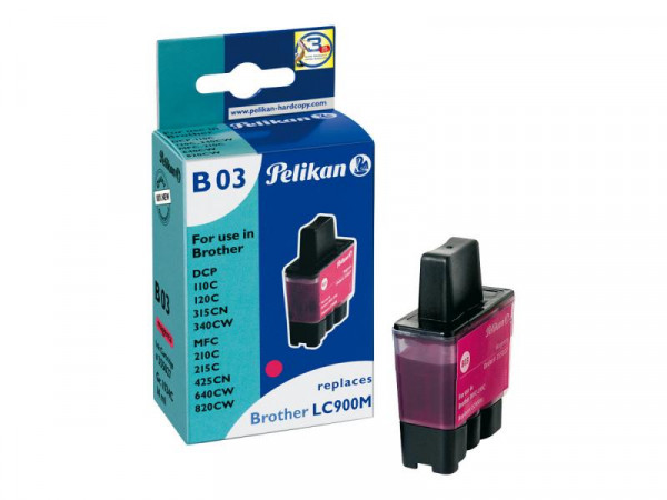 Pelikan B03 - 14 ml - Magenta - Tintenpatrone (Alternative zu: Brother LC900M)
