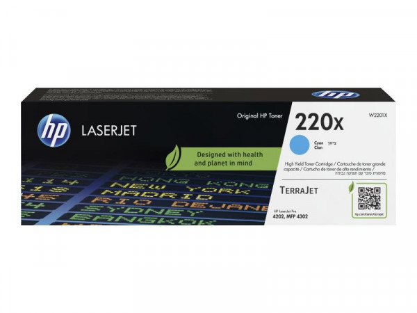 HP 220X Cyan LaserJet Tonerpatrone