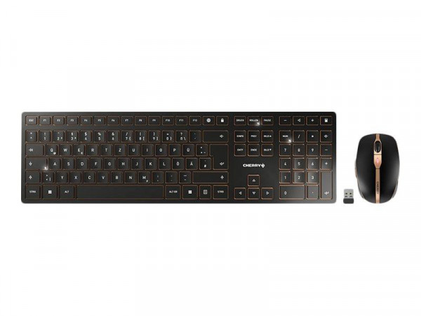 CHERRY TAS Desktop-Set DW 9100 SLIM Wireless DE-Layout s/b