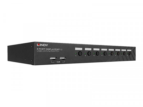 LINDY 8 Port DisplayPort 1.2 & USB 2.0 KVM Switch