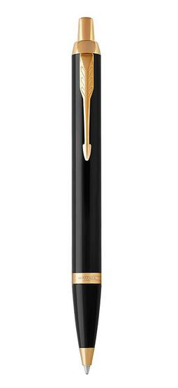 PARKER Kugelschreiber IM Black Lacquer M Blau