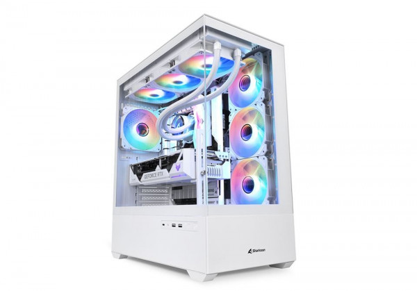 Sharkoon Gehäuse AK6 RGB ATX 1xGlas weiß