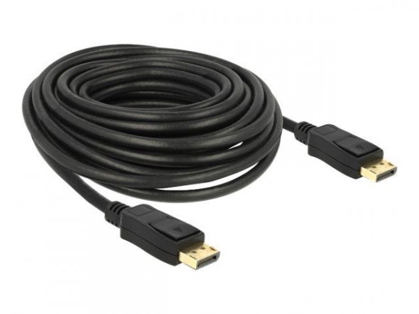 DELOCK Kabel DP 1.2 -> DP St/St 10.0m schwarz 4K 60Hz