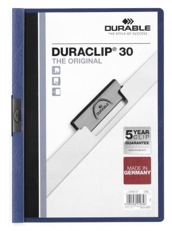 DURABLE Klemm-Mappe Duraclip Original 30 dklblau 25 Stück