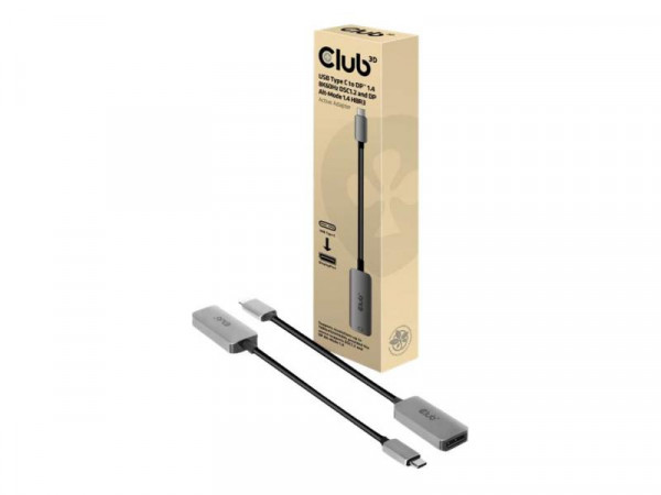 Club3D Adapter USB 3.2 Typ C > DP 1.4 8K60Hz HDR aktiv