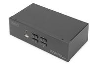DIGITUS KVM Switch, 4-Port, Dual Display, 4K, DisplayPort