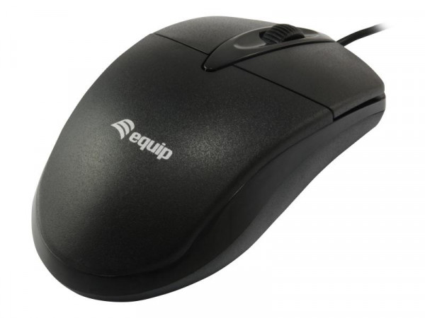 Equip Optische Maus , Kabel, schwarz / 245102