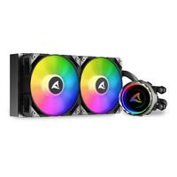 Sharkoon Wasserkühlung S80 RGB 2 Lüfter 240mm schwarz