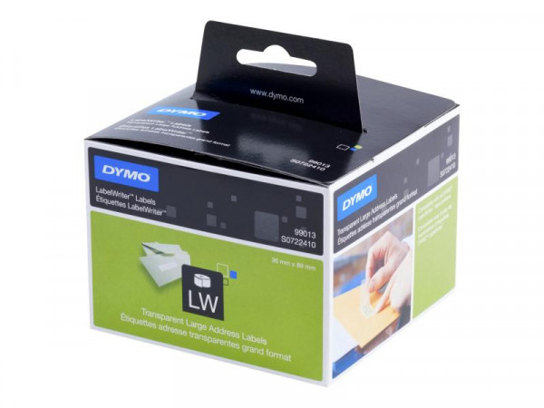 DYMO LW-Adressetiketten transpar. 36x 89mm 2Rl 260St/Rolle