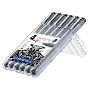 STAEDTLER pigment liner schwarz 6ST Box