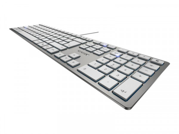CHERRY TAS KC 6000 Slim Silber USB Deutsches Layout