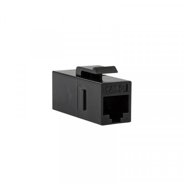 LogiLink Keystone Kupplung 2X RJ45 UTP , Cat.5e, schwarz