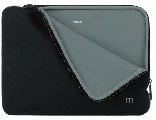 Mobilis Skin Sleeve 12.5-14" - Black and grey