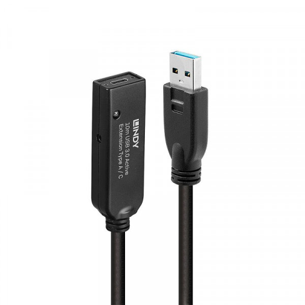 LINDY 10m USB 3.0 Aktivverlängerung Typ A an C