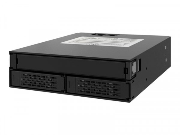 Backplane IcyDock 2x6,3cm SATAI-III/SAS in 1x5,25" HDD/SSD