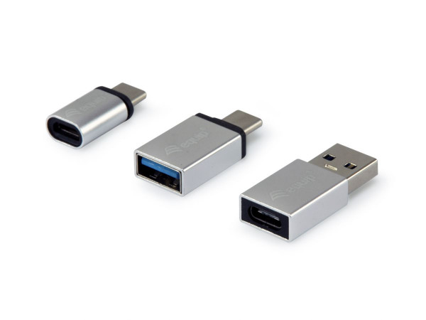 Equip Adapter USB/C -> MicroUSB/USB-A,Micro USB->USB-C St/Bu