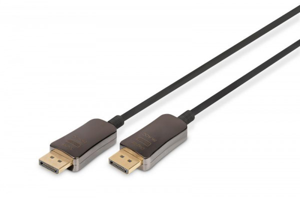 DIGITUS DisplayPort AOC Hybrid Glasfaserkabel, UHD 8K, 20m