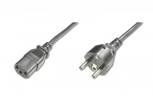 DIGITUS Netzanschlusskabel, 1,8m, schwarz