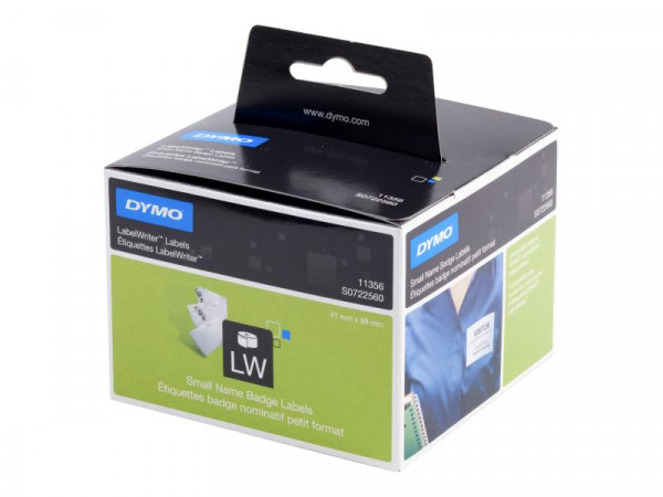 DYMO LW-Namensschilder klein wei 41x 89mm ablös. 300St/Rol