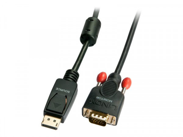 Lindy DisplayPort an VGA Konverterkabel 0.5m