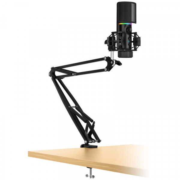 Streamplify MIC RGB Mikrofon, USB-A, schwarz - inkl. Arm