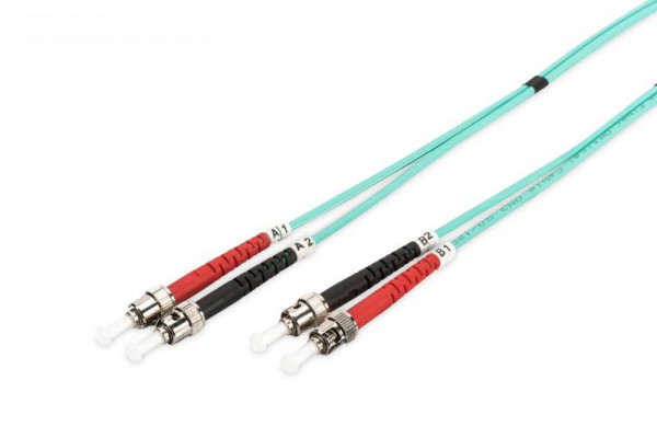 DIGITUS LWL Patchkabel ST -> ST 1.00m Multimode Duplex OM3