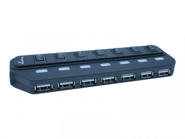 MEDIARANGE MRCS504 - Hub - 7 x USB 2.0 - Desktop