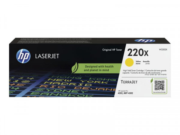 HP 220X Gelb LaserJet Tonerpatrone