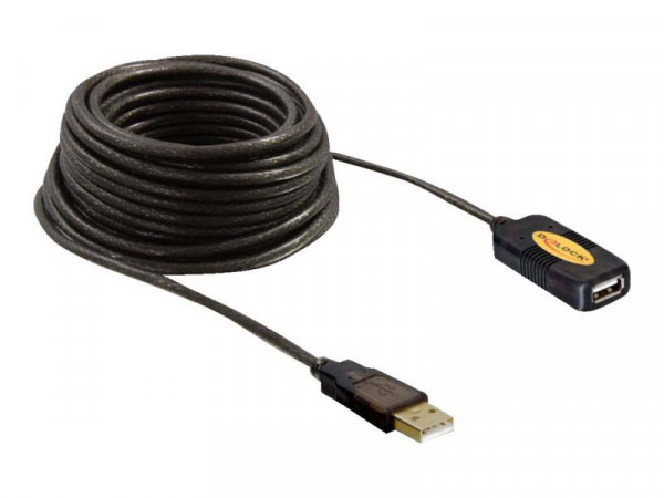 USB Verl. Delock A -> A St/Bu 10.00m aktiv sw