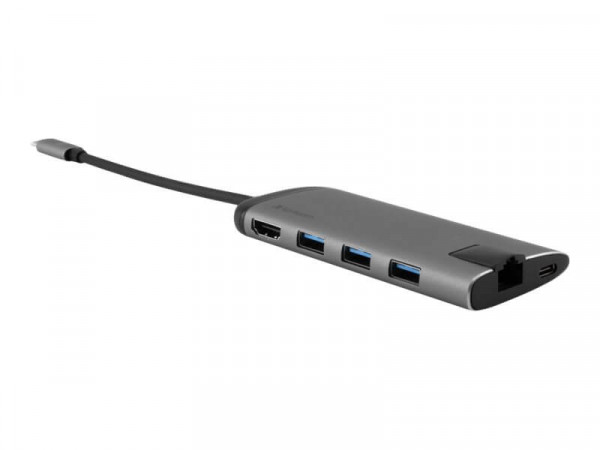 USB-C Verbatim Adapter USB 3.1 GEN 1/ USB 3.0 x 3 HDMI RJ45