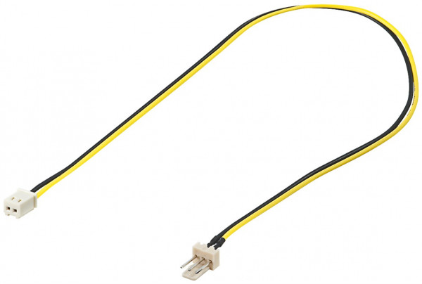 Int.PC Stromkabel, 3 pol. St > 2 pol. Kup., 0,3m, Bulk