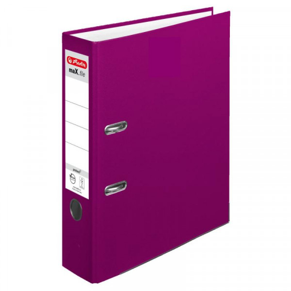 Herlitz Ordner maX.file protect A4 8cm Brombeer Einstecksch.
