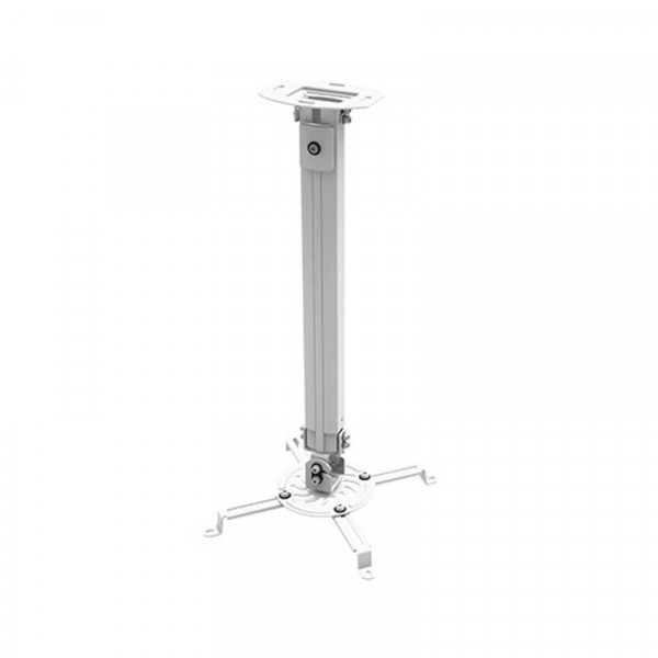 Techly Deckenhalterung f. Beamer, ausziehbar, 54-90cm,silber