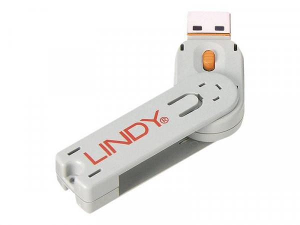 Lindy SchlÃ¼ssel fÃ¼r USB Port Schloss orange