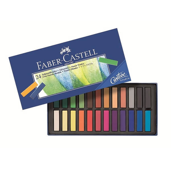 FABER-CASTELL Softpastellkreiden Mini 24er Kartonetui 5 Stk