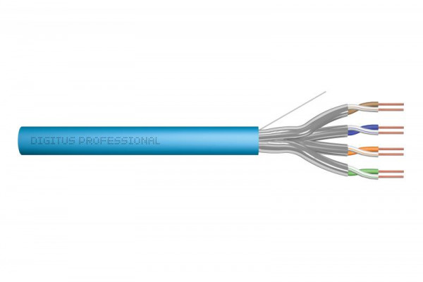 DIGITUS Instal-kab Cat6a U/FTP tw.Pair 305m blau