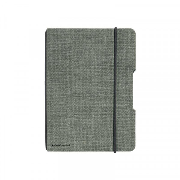 Herlitz Notizheft flex A5 40Blatt Leinenoptik FSC Mix grau