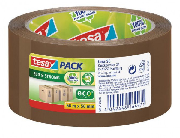 tesapack Eco & Strong 66m 50mm braun