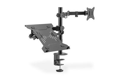 DIGITUS MLS 1TFT -32" Max8KG+ 1NOT -15,6" Max4KG schwarz