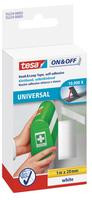 tesa ON&OFF Universal Klettband weiß 1m 20mm