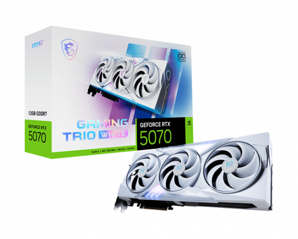 MSI RTX5070 Gaming Trio OC White 12GB GDDR HDMI 3xDP